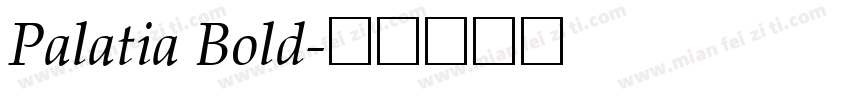 Palatia Bold字体转换